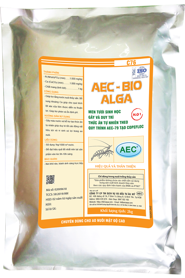  AEC – BIO ALGA (NO1) | Men tươi sinh học giúp tạo và duy trì thức ăn tự nhiên