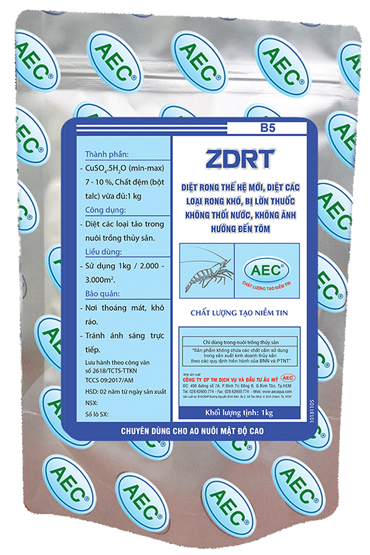 Zdrt - Diệt Rong mền, rong đá,  không ảnh hưởng đến tôm
