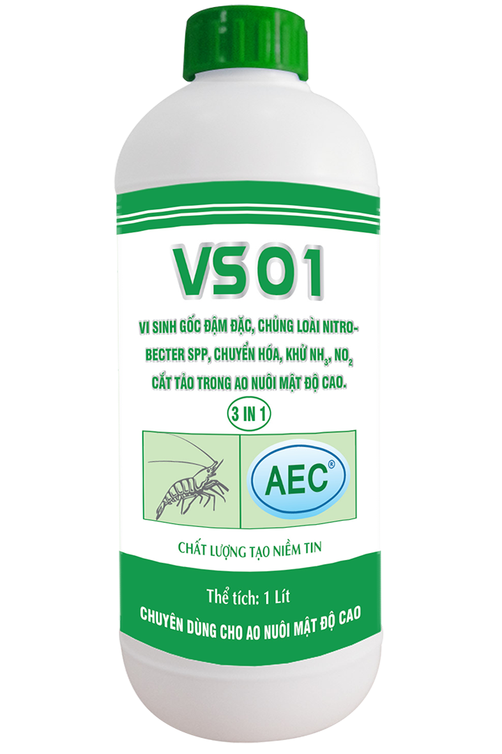  Vs 01 - chuyển hóa NH3, NO2, cắt tảo trong ao nuôi mật độ cao