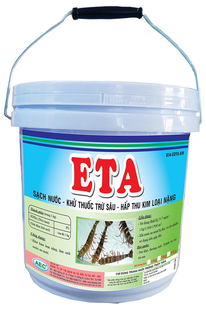 Eta - Khử kim loại nặng, làm sạch nước ao nuôi