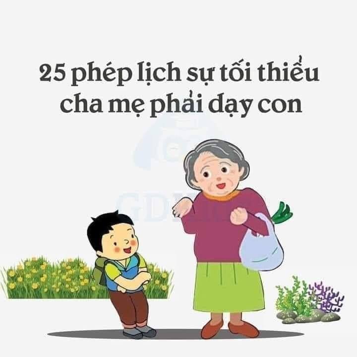 25 PHÉP LỊCH SỰ TỐI THIỂU CHA MẸ PHẢI DẠY CON