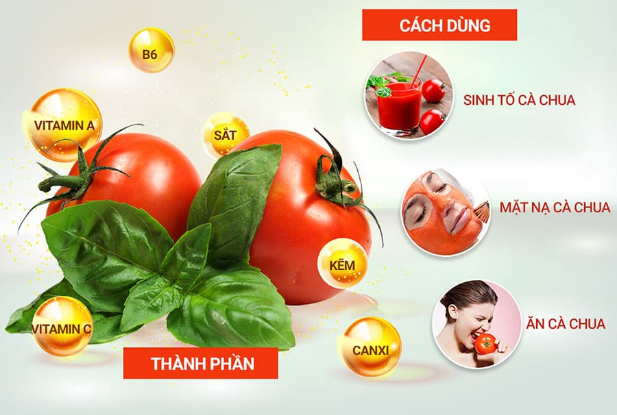 TRỊ NÁM TÀN NHANG BẰNG CÀ CHUA
